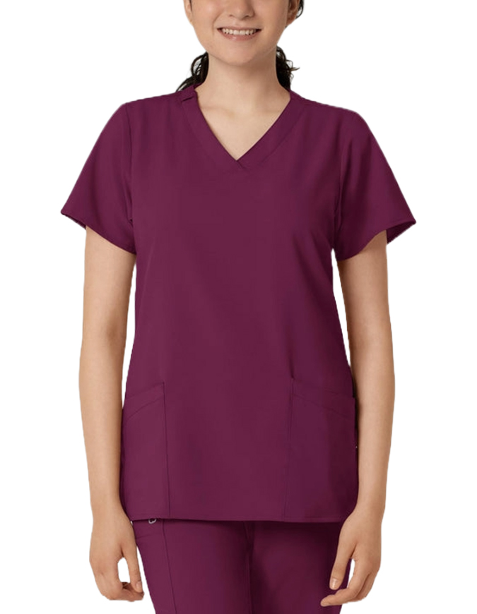 Wink Scrubs wink W123 Women's Basic V-Neck Solid Scrub Top