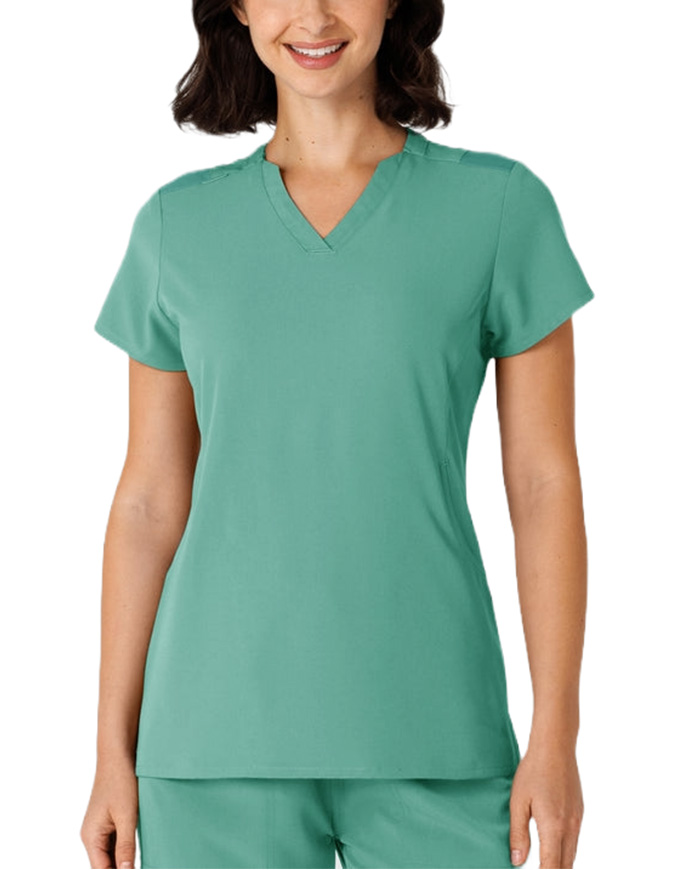 WonderWink Nova Women's Flex-n-Reach Shoulder Panel V-Neck Scrub Top