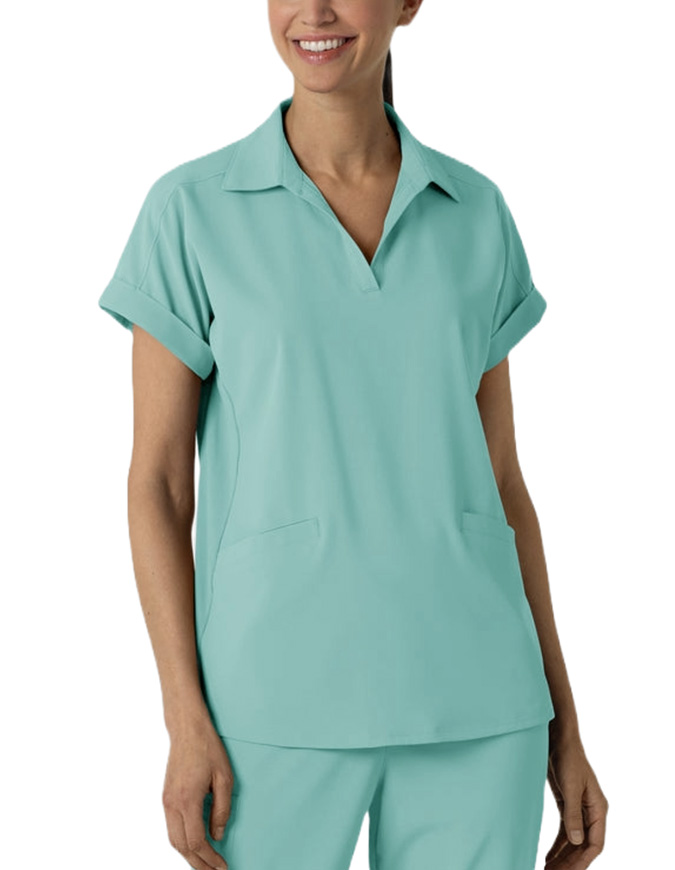 WonderWink Renew Women’s Flex-n-Reach Collar Scrub Top