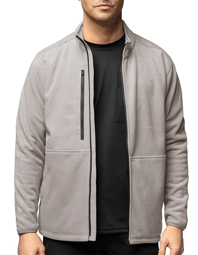 WonderWink Slate Men's Micro-Fleece Zip Jacket Black