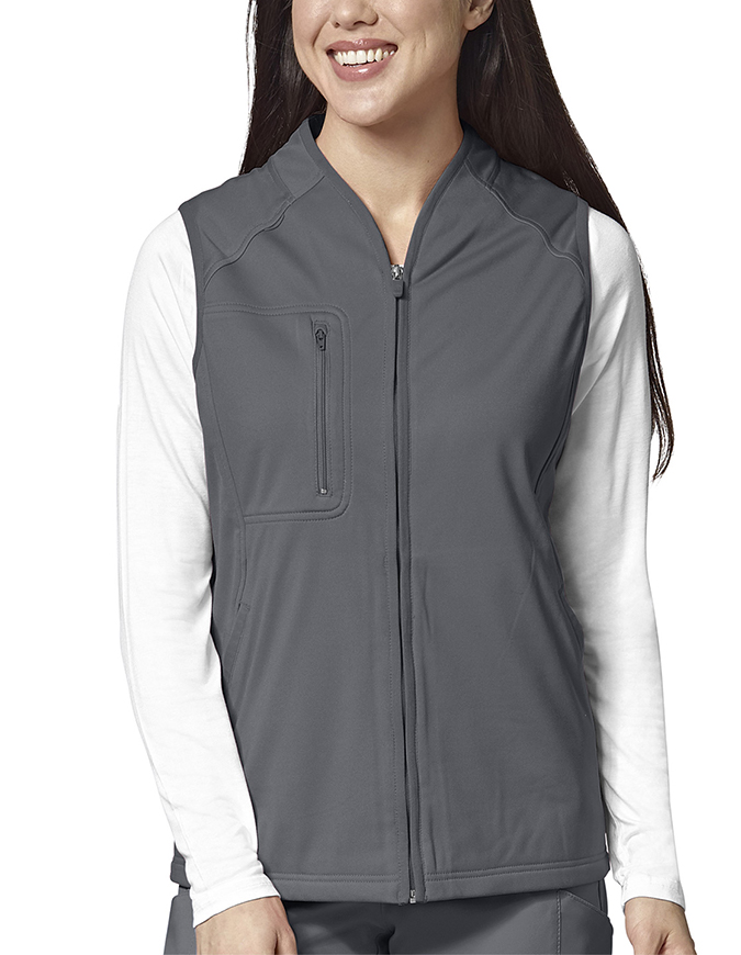 WonderWink Layers Women Fleece Full Zip Vest