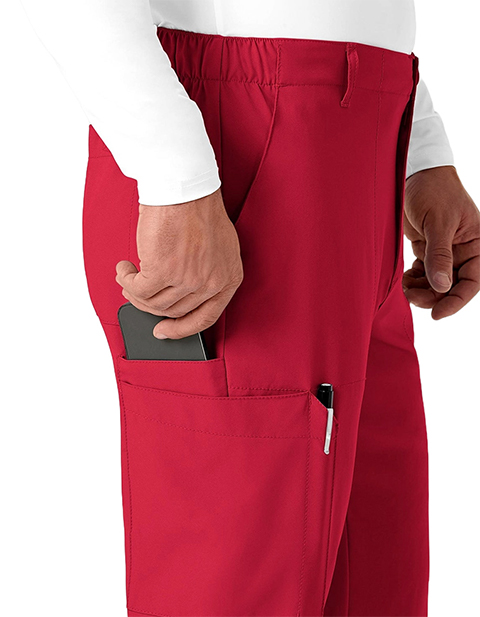 Wink Scrubs W123 5355 Flat Front Elastic Waist Cargo Pocket
