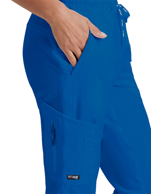 Grey's Anatomy / 5 Pocket Drawstring Scrub Pants / Galaxy Blue
