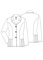 Adar Indulgence Women's 28.5 Inches Pin Tucked Consult Lab Coat