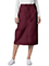Adar Women Two Pocket Mid-Calf Drawstring Uniform Skirt