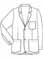 Barco Men's 31 Inches Three Mitre Pocket Lab Coat