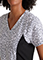 Barco Uniform Women's V-Neck Magnetic Rouse Print Scrub Top