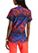 Barco One Women's V-Neck Radiant Prism Print Scrub Top