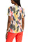 Barco One Women's V-Neck Zebra Brilliance Print Scrub Top