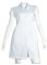Barco Prima Womens Two Pocket Button Front White Nurses Dressp