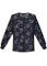 Flexibles Women's Zip Front Knit Panel Lucky In Love Printed Jacket