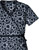 Cherokee Touch Women Circle of Daisies Mock Wrap Scrub Top