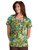 Cherokee Body Womens Square Neck Flying Free Printed Scrub Top