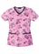 Cherokee Women's Wild About A Cure V-Neck Printed Scrub Top