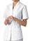 Cherokee Women Two Pocket White Nursing Scrub Top