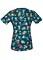 Cherokee Women's Fur-get About It! V-Neck Printed Scrub Top