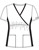 Flexibles Women Mock Wrap Bellissimo Nurse Scrub Top