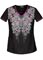 Cherokee Women's Butterfly Bedazzled V-Neck Printed Scrub Topp