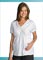 Cherokee Studio Burnout Shiffli with Embroidery Mock Wrap Nurse Scrub Top