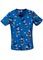 Tooniforms Mouse Of Letters Knit Panel Scrub Top