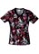 Tooniforms Women's Before The Date V-Neck Knit Panel Scrub Top