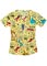 Tooniforms Womens V-Neck Sesame 123 Print Nurses Scrub Topp