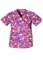 Clearance Sale!Cherokee Studio Mock Wrap Printed Scrub Topp