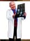 Clearance Sale!  Cherokee Studio Fitted 23.5 inch Short Medical Lab Coat