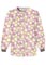 Clearance Sale! Cherokee Women Swirly Flowers Snap Front Medical Warm-Up Jacketp