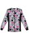 Clearance Sale! Cherokee Women Zip Front M-I-C-K-E-Y Printed Medical Warm-Up Scrub Jacketp