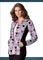 Clearance Sale! Cherokee Women Zip Front M-I-C-K-E-Y Printed Medical Warm-Up Scrub Jacket