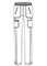 Cherokee Infinity Women's Mid Rise Pull-on Tapered Leg Pant