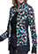 Cherokee Safari Sunrise Women's  Polka Dot Game Zip Front Knit Panel Jacket