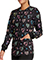 Cherokee Women's Care Flor Print Warm-up Snap Front Jacket