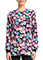 Cherokee Women's Snap Front Print Warm-up Jacket in Health-abet
