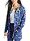 Cherokee Women's Sweet Tooth Print Warm-up Snap Front Jacket