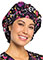 Cherokee Unisex Doodle You Care Printed Bouffant Scrub Hat