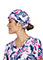 Cherokee Women's Adjustable Tie-back Palms And Posies Print Scrub Hat