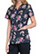 Cherokee Women's Butterflies And Blossoms Printed V-Neck Topp