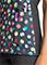 Cherokee iFlex Women's Playful Dots Print V-Neck Knit Panel Top
