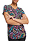 Cherokee Women's Painted Paisley Prints V-Neck Scrub Top