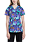 Cherokee Genuine Women's Alpacalypse Print V-Neck Scrub Top