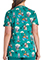 Cherokee Women's Safari Fun Print V-Neck Scrub Top