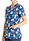 Cherokee Women's Day Print V-Neck Scrub Top