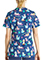 Cherokee Women's Day Print V-Neck Scrub Top