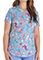 Cherokee Genuine Women's Awesome Axolotls Print Scrub Top