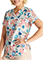 Cherokee Prints Women's Tuckable Care For The Cause Print Scrub Top