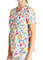 Cherokee Genuine Women's Sweet Vibes Print Scrub Top