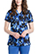 Cherokee Genuine Women's Garden Silhouette Print V-Neck Top