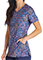 Cherokee Women's One In A Medallion Print Scrub Top